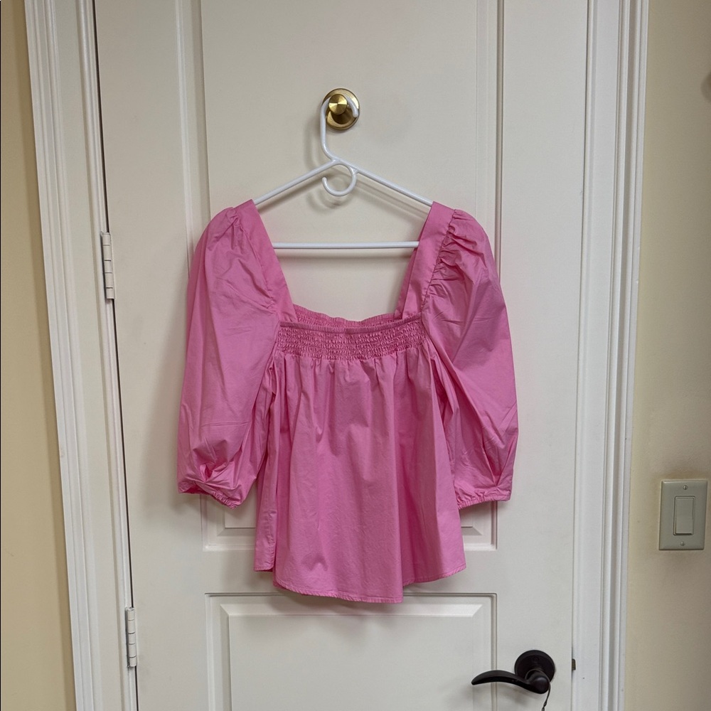 H&M Pink Puff Sleeve Blouse - Picture 9 of 11